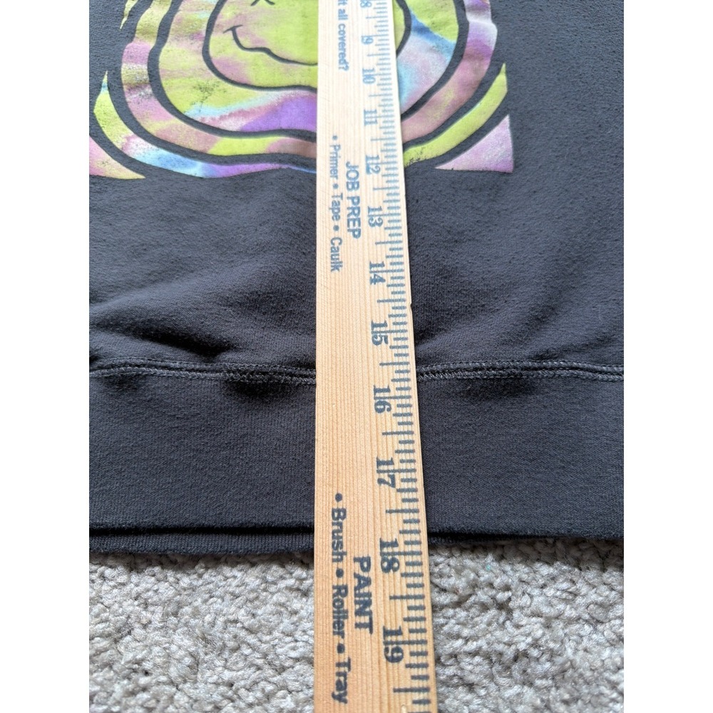 Abercrombie Kids Nirvana Smiley Face Graphic Sweatshirt Black Gray Size 7/8 - Picture 9 of 10